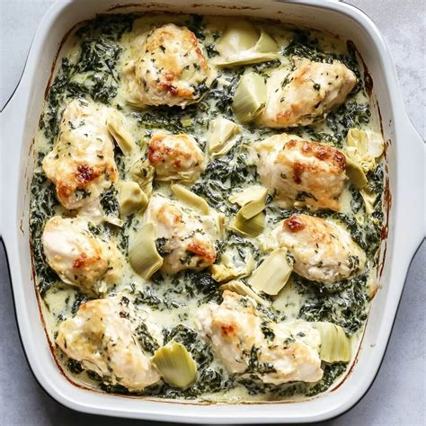 Comforting Spinach Artichoke Chicken Bake Your Family Will Enjoy