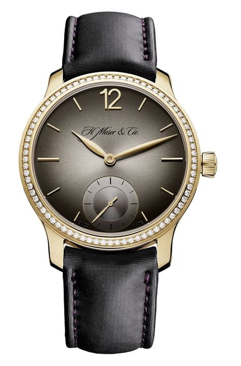 H. Moser & Cie 1321-0114 : Venturer Small Seconds, Rose Gold Diamond ...