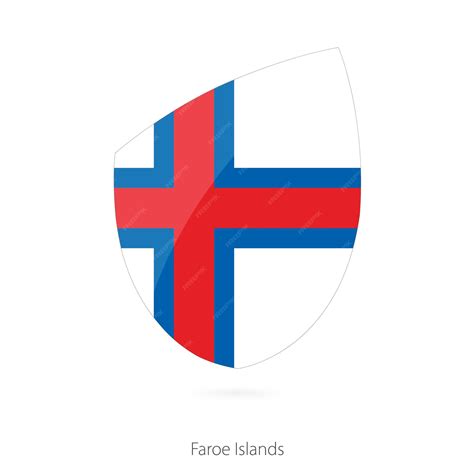 Premium Vector | Flag of faroe islands