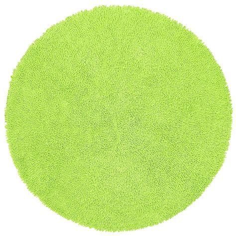 Buy Green 5' Round Shagadelic Chenille Twist Rug Online at Low Prices ...