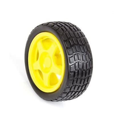 Tracked Wheel for BO Motor - Yellow - 65mm x 26mm buy online at Low ...