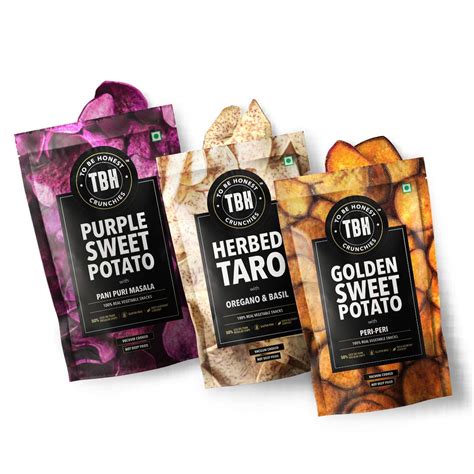 TBH - To Be Honest Vegetable Chips Crunchies | Taro, Golden Sweet ...