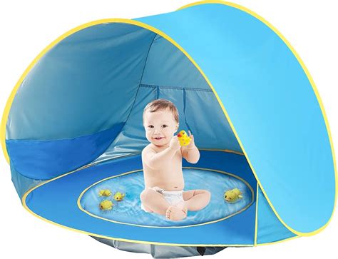 Quauli Baby Beach Tent Pop Up Baby Tent for Beach, UV Protection Sun ...
