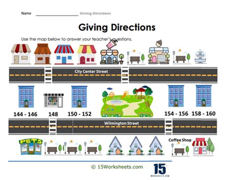 Direction Worksheet 的图像结果