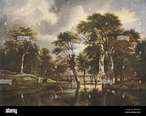 English: The Hunt second half of 17th century. 682 Jacob Isaacksz. van Ruisdael - The Hunt ...