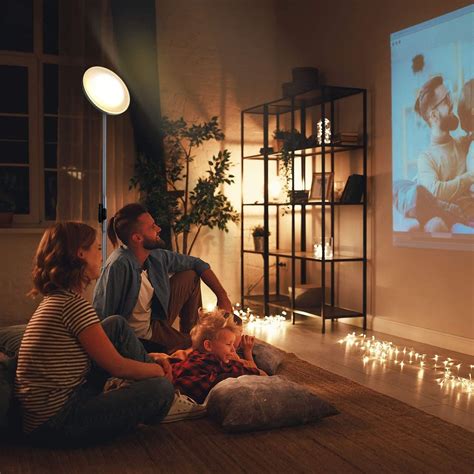 Snapklik.com : JOOFO Floor Lamp,30W/2400LM Sky LED Modern Torchiere 3 ...