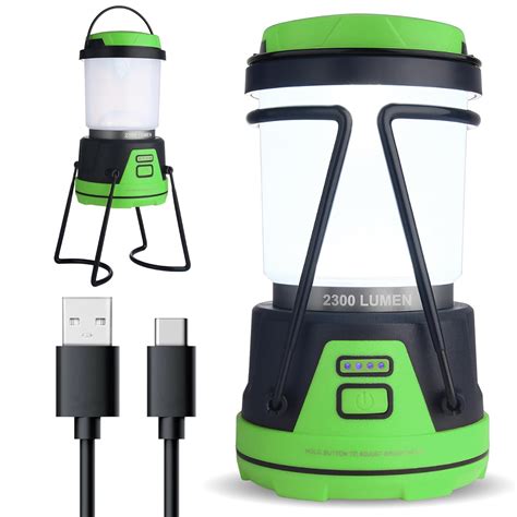 Rechargeable LED Camping Lantern - Power Outages, Hurricanes, Emergency ...