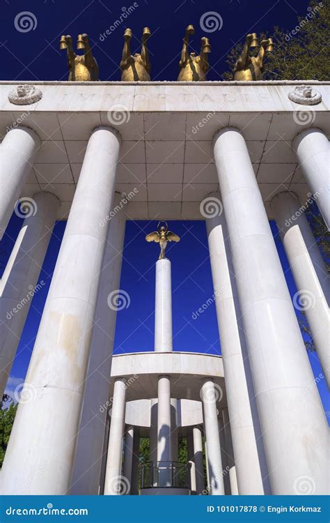 Memorial of the Fallen Heroes of Macedonia, Skopje Stock Photo - Image ...