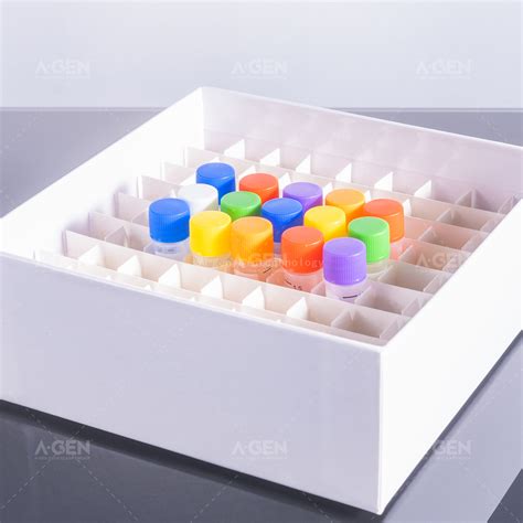 100 Wells Cryo Cardboard Freezer Box Adaptable 0.5mL Cryogenic Vial ...