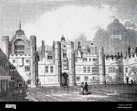 Hampton Court Palace, built by Cardinal Wolsey and given to him by Henry VIII who added to it ...