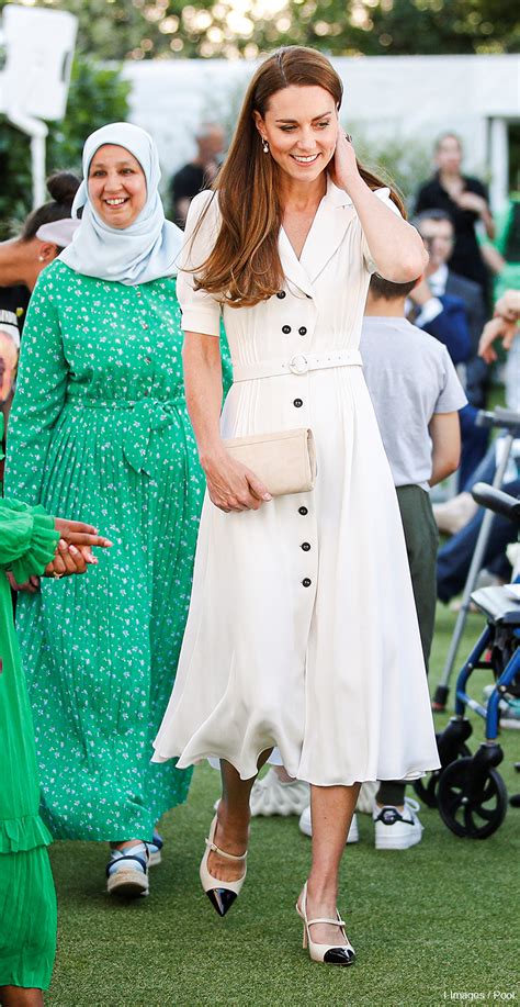 Kate Middleton's Suzannah Flippy Wiggle Dress in White Silk-Crepe
