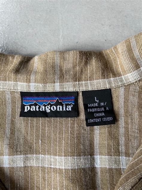 ベージュL：patagonia パタゴニア Hemp ヘンプ チェック 半袖シャツ | samis_osaka