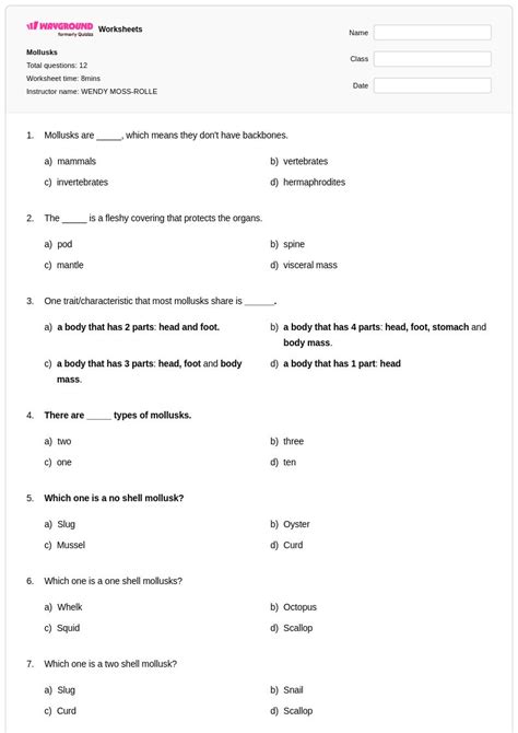 50+ Squid worksheets for Class 4 on Wayground | Free & Printable