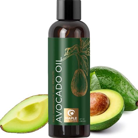 Pure Avocado Oil for Hair Skin and Nails and Hydrating Cold Pressed ...
