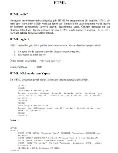Image result for HTML Basics Examples Template