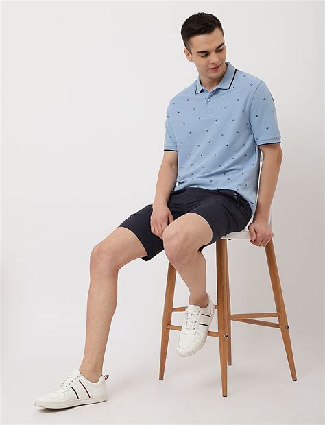 Buy Pure Cotton Printed Polo Collar T-Shirt at Marks & Spencer