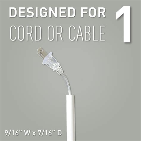 Legrand Wiremold CordMate 1-5/8-in x 0.56-in PVC White Outside Elbow ...