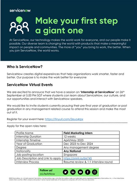 ServiceNow Virtual Networking Event - NUS Centre for Future-ready Graduates