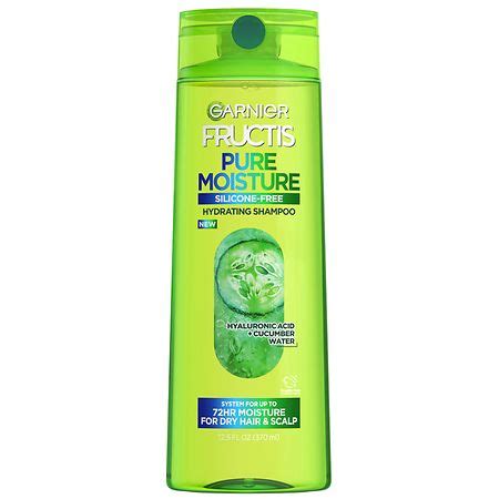 Garnier Fructis Pure Moisture Hydrating Shampoo, for Dry Hair & Scalp ...