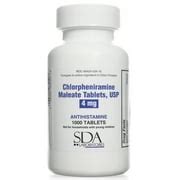 Buy Chlorpheniramine Maleate 4 MG | Antihistamine | 1000 Count Tablets ...