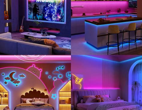 5m RGBIC LED Strip Lights 5V with Smart Controller Adaptor | Concept Kart