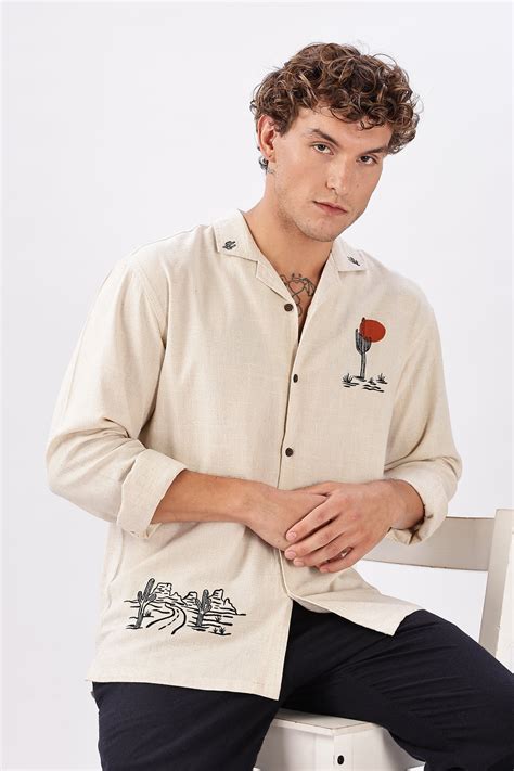 Buy Mens Embroidered Shirts Online - Hamptons