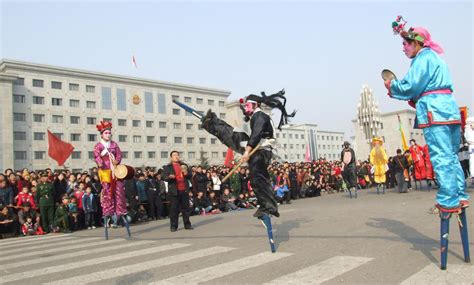 西马高跷 - 非遗传承 - 天津市西青区人民政府