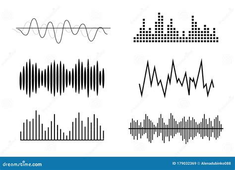 Sound Waves, Volume Diagrams. Noise Level Charts, Radio Waves Stock ...