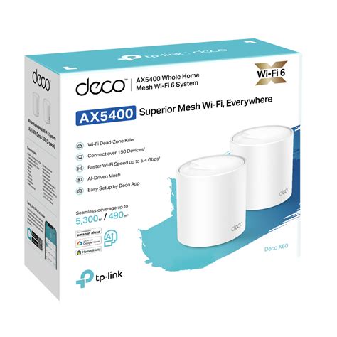 Deco X60 | AX5400 Whole Home Mesh Wi-Fi 6 System | TP-Link India