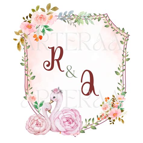 RQ Wedding Logo PNG | Couple Initials Monogram | R & Q Wedding Emblem ...