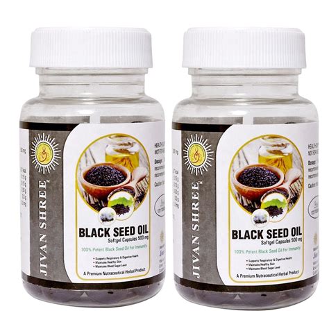 Buy Jivan Shree Black Seed Oil Softgel s 120 | Freshly Cold Pressed ...