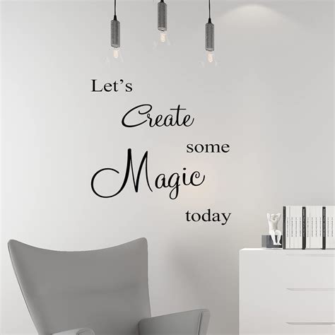 Buy Inspirational Wall Decals Let's Create Some Magic Today Wall Quotes ...