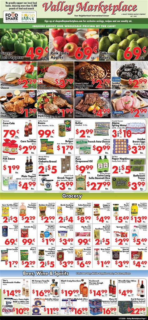 Weekly Ad — Valley Marketplace