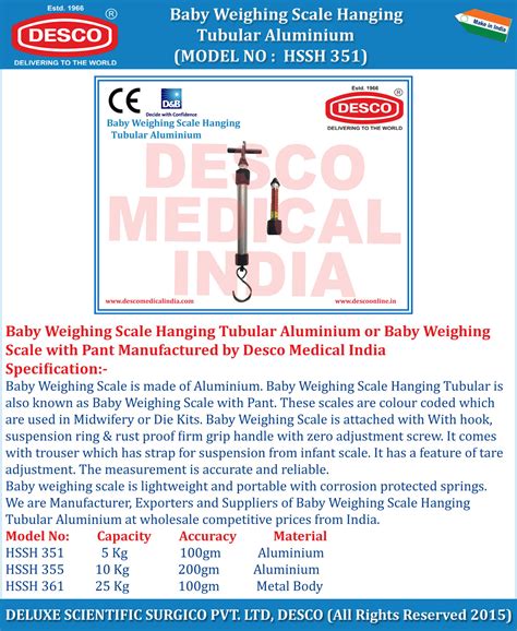 Baby Weighing Scale Hanging Tubular – Manufacturers & Exporters India
