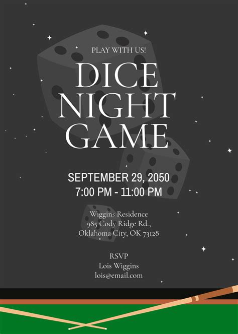 Free Game Night Invitation Templates, Editable and Printable