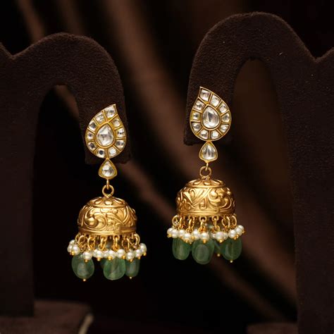 Earrings for Girls and Women | Shop Antique Jhumka Earrings Online