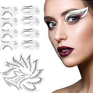 Buy Benuomi Eyeliner Eyebrow Stencil Set Nine Tail Fox Eyeshadow and ...