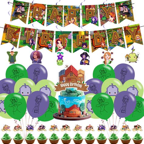 Stardew Valley Birthday Party Supplies Funny Game Boys And Girls ...
