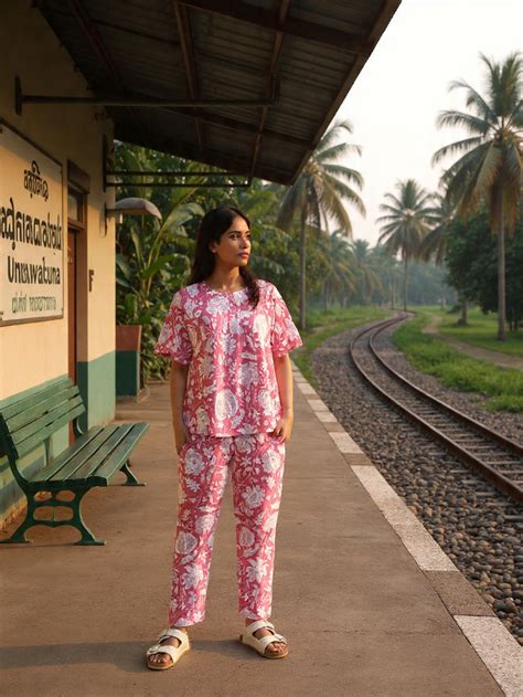 Blushing Bloom Co-Ord Set - Elegant & Comfy Outfit | Yellow Bloom