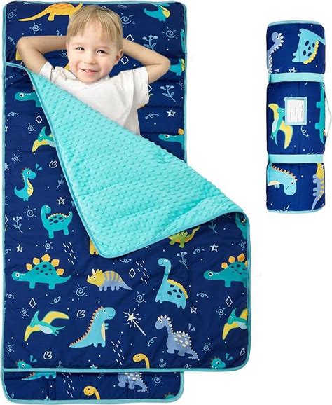 Nice Choice Toddler Nap Mat with Pillow and Blanket,Extra Large Rolled ...