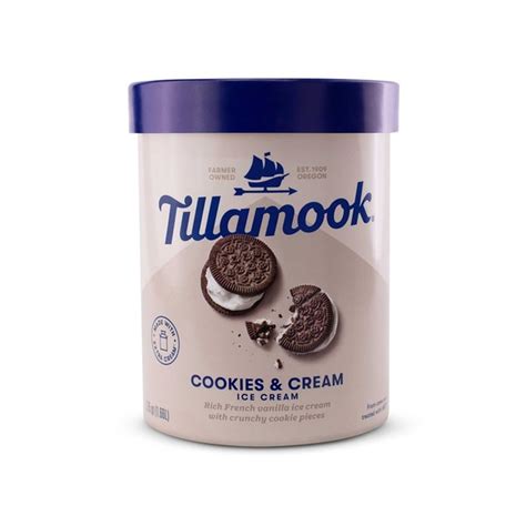 Tillamook Cookies & Cream Ice Cream (56 oz) Delivery or Pickup Near Me ...