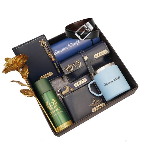 Dream Gift Glore Name Customized Mens Gift Hamper Set with Coffee Mug ...