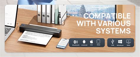 SEZNIK Portable A4 Printer, Bluetooth, Inkless Thermal Printer | USB ...
