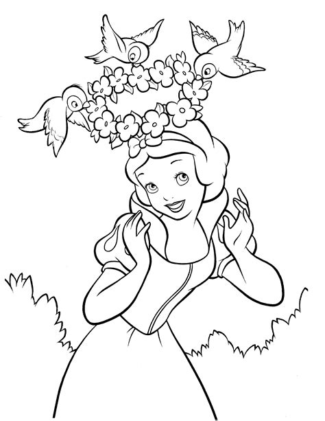 Snow White Coloring Page