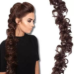 D-DIVINE Women Messy Frill Extensions For Ponytail And Bun Juda Maker ...