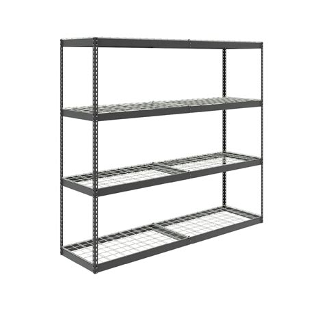 MonsterRax 24"x92"x84"Garage Shelving - Hammertone Bolted Shelving Rack ...
