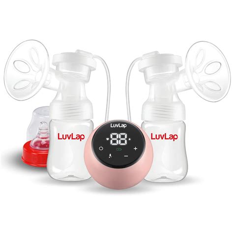 LuvLap Adore Double Electric Breast Pump, with 2 Phase Pumping, Soft ...