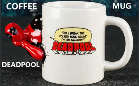 Buy BonZeal 3D Ceramic Deadpool Mug Christmas Gift Item Tea Coffee Mug ...