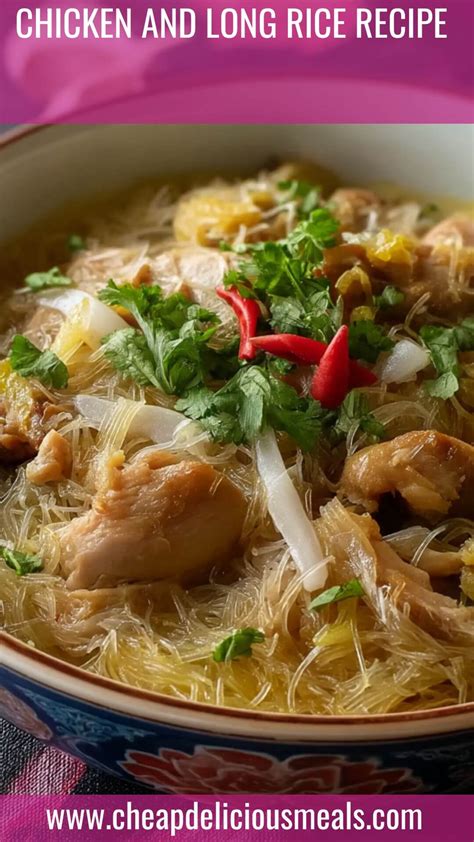 Chicken and Long Rice Recipe - Cheap Delicious Meals