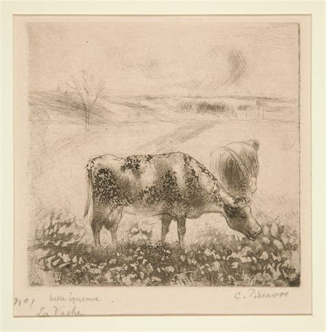 The Cow by Camille Pissarro: High-quality fine art print